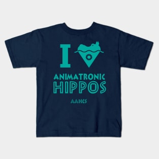 I Heart Animatronic Hippos Kids T-Shirt